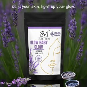 Glow Baby Glow- 100gm Lavender Face Pack for Men & Women