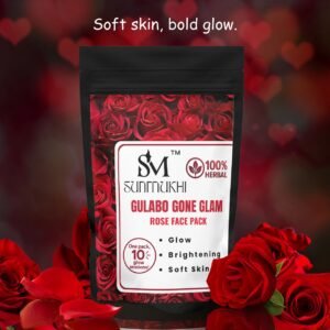 Gulabo Gone Glam – 100 gm Rose Face Pack for Men & Women