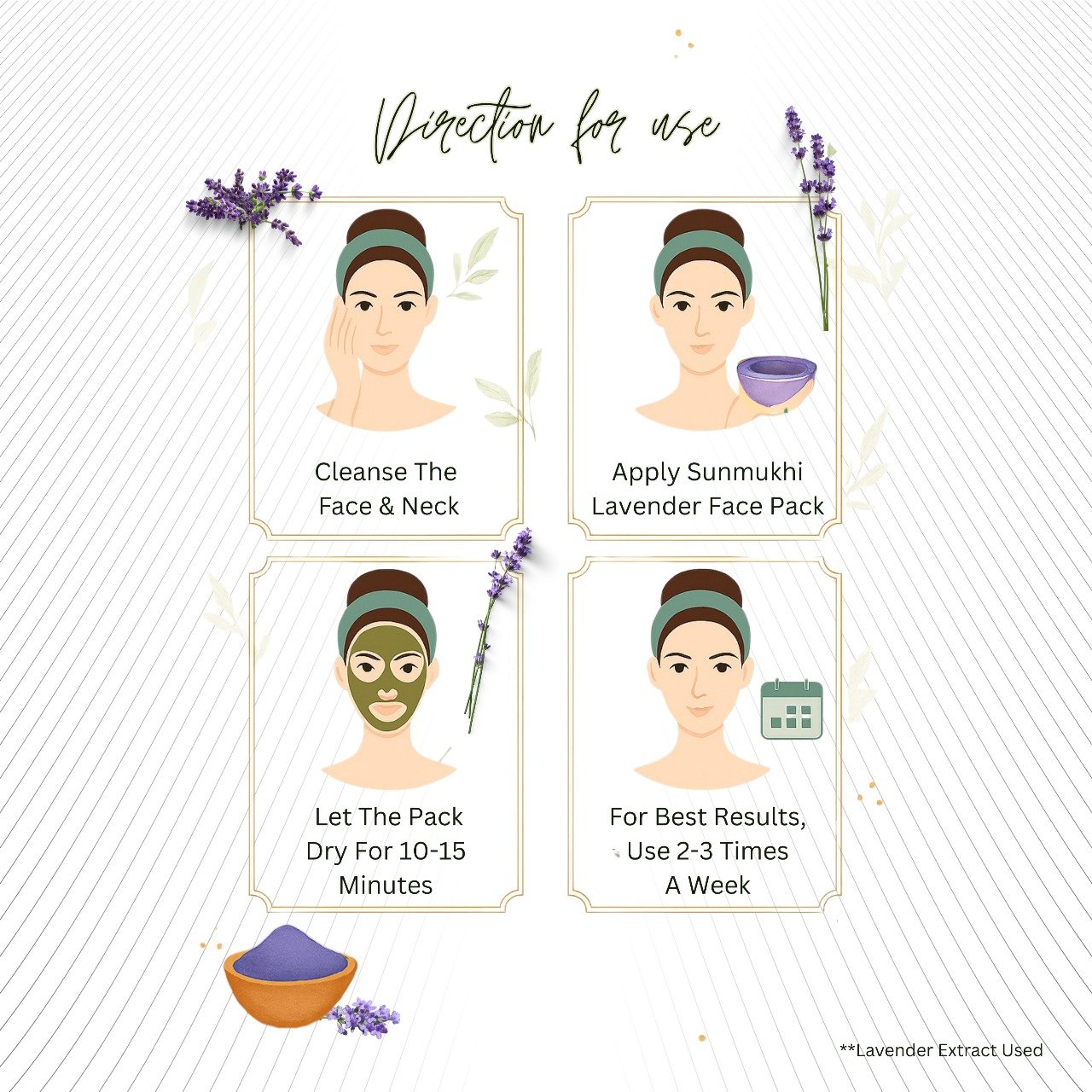 Glow Baby Glow- 100gm Lavender Face Pack for Men & Women - Image 4